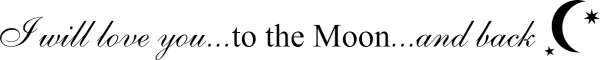 Sticker perete To the moon