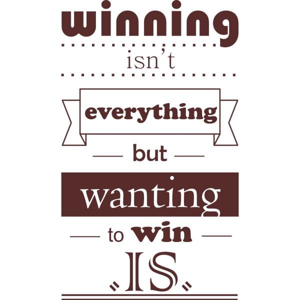 Sticker perete Winning