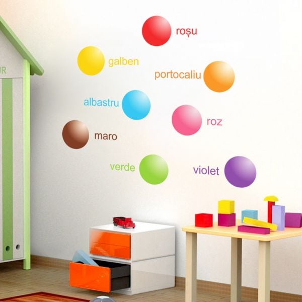Stickere perete copii Bulinele Colorate