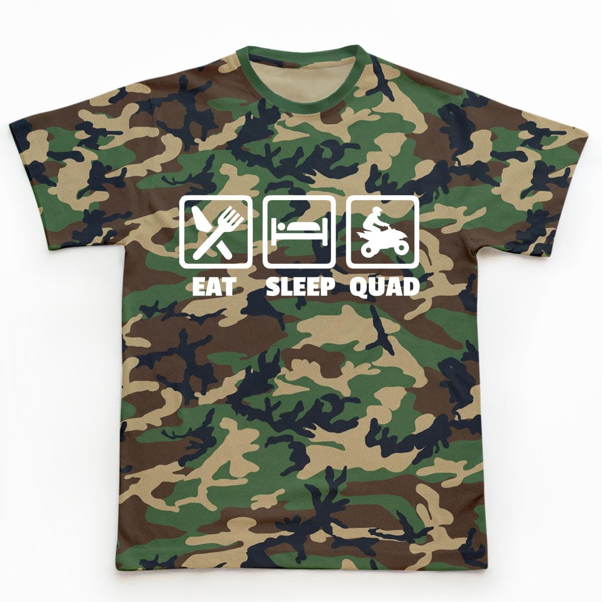 Tricouri ATV Eat, Sleep, Quad camuflaj